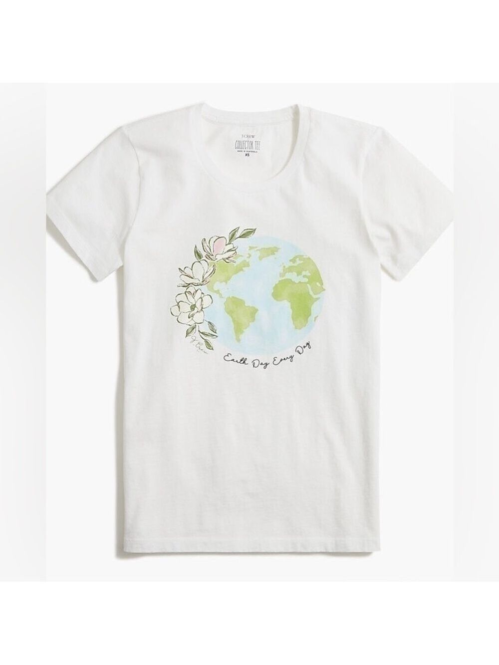 J Crew Earth Day Graphic Tee Size Extra Small